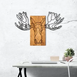 Wallity Zidna dekoracija Jeyan, 93 x 66 cm, Crna