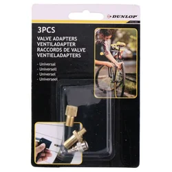 Adapter ventila za duvanje guma za bicikl 3 kom. dunlop