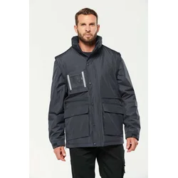 WK6106 DETACHABLE-SLEEVED WORKWEAR PARKA