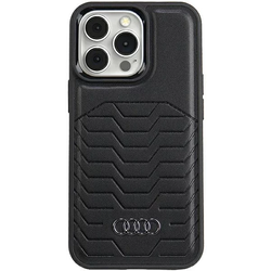 Audi Synthetic Leather MagSafe iPhone 13 Pro 6.1 black hardcase AU-TPUPCMIP13P-GT/D3-BK (AU-TPUPCMIP13P-GT/D3-BK)