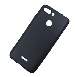 Silikonski barvni ovitek Xiaomi Redmi 6 MATT črna