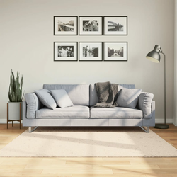 Tepih HUARTE kratkih vlakana mekani i perivi bež 160 x 160 cm