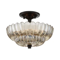 Quoizel QZ-WHITECAP-SF-S - Plafonsko svetlo WHITECAP 3xE14/40W/230V, prečnik 29,7 cm