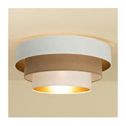 Stropno svetlo WENTA 1xE27/60W/230V, prečnik 50 cm, belo/smeđe