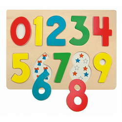 Woody Puzzle na ploči Brojevi s bubamarama.