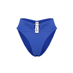 Trendyol Saxe Blue Accessory High Waist High Leg Regular Bikini Bottom