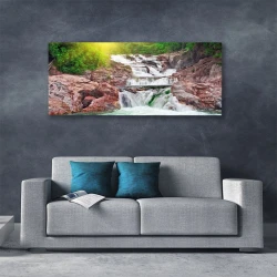 tulup.si Slika na platnu Slap narava 140x70 cm