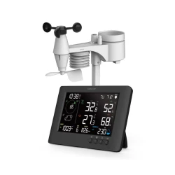 Sencor - Profesionalna meteostanica sa LCD ekranom i budilnikom 5V/1xCR2032 + 3xAA Wi-Fi