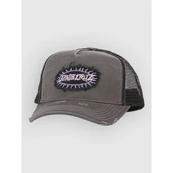 Santa Cruz Acid Oval Dot Front Meshback Cap slate