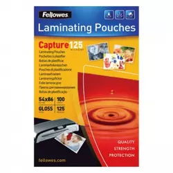 Folija za plastifikaciju FELLOWES 5306302 - 54x86mm 125 mic