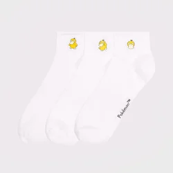 Cropp - Komplet 3 parov nogavic Pokémon Psyduck - bela