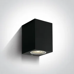 ZIDNA SVJETILJKA GU10/7W IP65 CRNA 100x77x77mm
