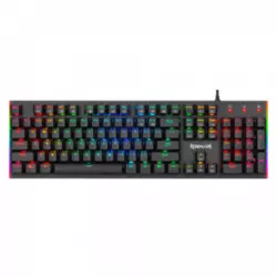REDRAGON gejmerska tastatura K591 PARVATI RGB (Crna) Mehanički tasteri, Outemu Low Profile Red, EN (US), 104