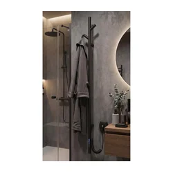 Vertaduro - Električni sušač za peškire MEDA 37 W 118 x 16 cm crni