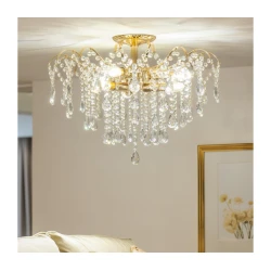Brilagi - Plafonski luster CRYSTAL 6xE14/60W/230V zlatna