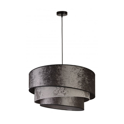 Duolla - Luster na sajli TRIO 1xE27/40W/230V prečnik 45 cm siva