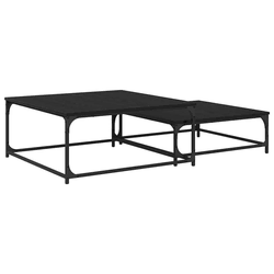 Kava Stol 2 pcs Crni hrast Konstruirano drvo