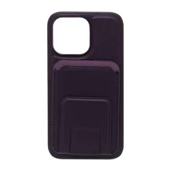 Maska za telefon LEATHER MAGSAFE WALLET za Iphone 13 Pro, Ljubičasta