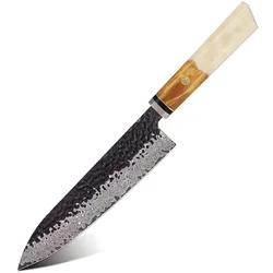 Damaskasti kuhinjski nož AI-37359 - Chef / Bijela KP37359