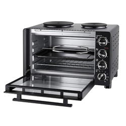 Electric oven with 2 hotplates, All in One, 30L, 1500W - Unold