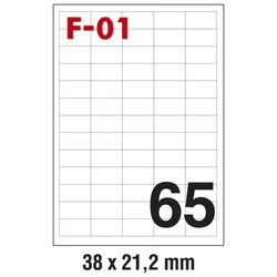 ETIKETE ILK  38X21,2MM PK100L FORNAX F-01