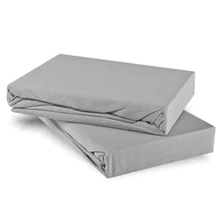 Posteljna rjuha siva jersey EMI, Ponjava 180x220