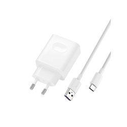 Huawei Type-C omrežni polnilec USB vičnica (10V/4000mA, 40W, PD podpora hitrega polnjenja + Type-C kabel) bel