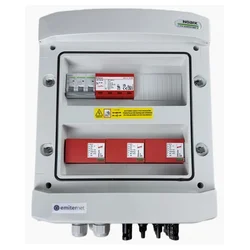 DCAC switchgear // IP65, SPD DC Noark 1000V type 2, 3 x PV string, 3 x MPPT // SPD AC Noark type 2, 63A 3-F, RCD type A 63A/300mA