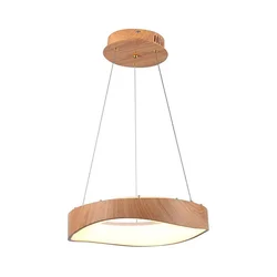 LED luster na sajli LED/18W/230V 3000K prečnik 40 cm braon