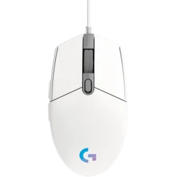 LOGITECH G102 LIGHTSYNC Corded Gaming Mouse - WHITE - USB - EER
