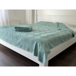 Letnji frotirni prekrivač - Sara - 145x200cm Mint boja