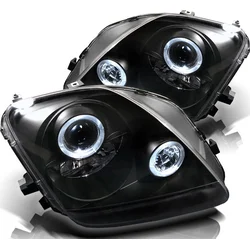 OEM Kristalni farovi Angel Eyes Honda Prelude (97-01), Crni