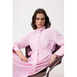 Trendyol Modest Ženska haljina Tctss26Eb00108, Roze