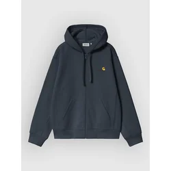 Carhartt WIP American Script moška jopica s kapuco deep night