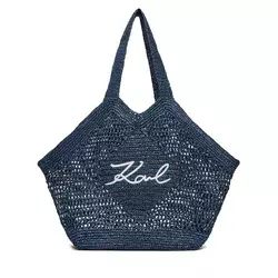 Karl Lagerfeld Torba za na plažo  temno modra / bela