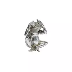 Sigma Dekorativna figura Žaba LH-140, 15 cm, Srebrne boje