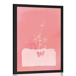 Plakat rožnata čarobnost cveta - 30x45 no frame