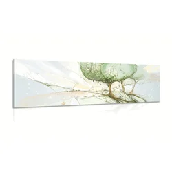 Slika pravljična pastelna drevesa - 120x40