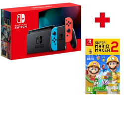 NINTENDO igraća konzola Switch + 2x Joy-Con (Blue & Red) + Super Mario Maker 2