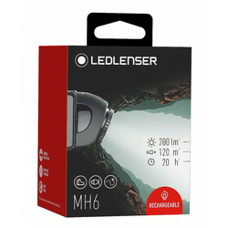 Led Lenser Čelna svetilka MH6 Črna