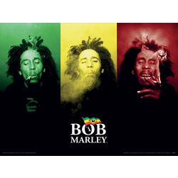Umjetnički otisak Pyramid Music: Bob Marley - Tricolour Smoke