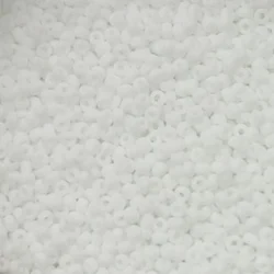 Kašaste perle (seed beads) 2 mm mat bela