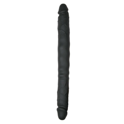 Dvojni dildo, črn