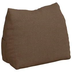 Vidaxl Poglavni vzglavnik Rjava 45 x 20 x 35 cm blago