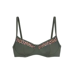LASCANA Bikini zgornji del  bež / rjava / oliva