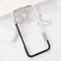 Maska Wolmtt Bumper za iPhone 16 Pro Max siva