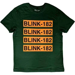 Blink-182 Logo Repeat Green XL Majica