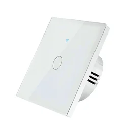 SmartHome Pametni prekidač za svetlo, WiFi, 1 taster, Beli