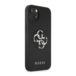 Maska Guess Saffiano Big 4G za iPhone 13 (6.1) metal crna.