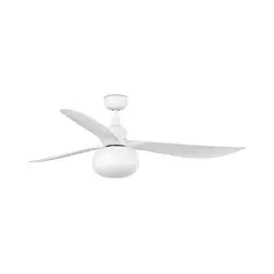 FARO 34363WT-11L - plafonski ventilator OUTWOOD L 1xE27/15W/230V, bela, prečnik 150 cm, WT, IP44 + sa daljinskim upravljačem